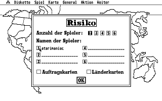Risiko atari screenshot
